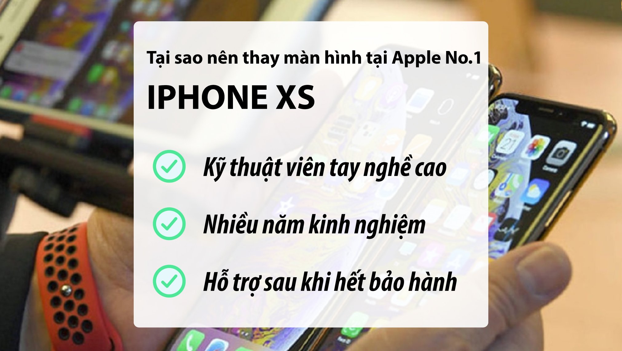 Thay màn hình iPhone Xs ở đâu uy tín tại Hà Nội
