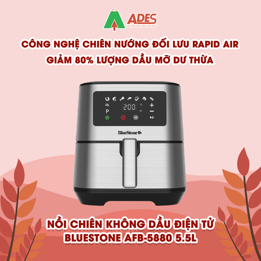 Noi chien khong dau Bluestone AFB-5880 cong nghe doi luu Rapid Air