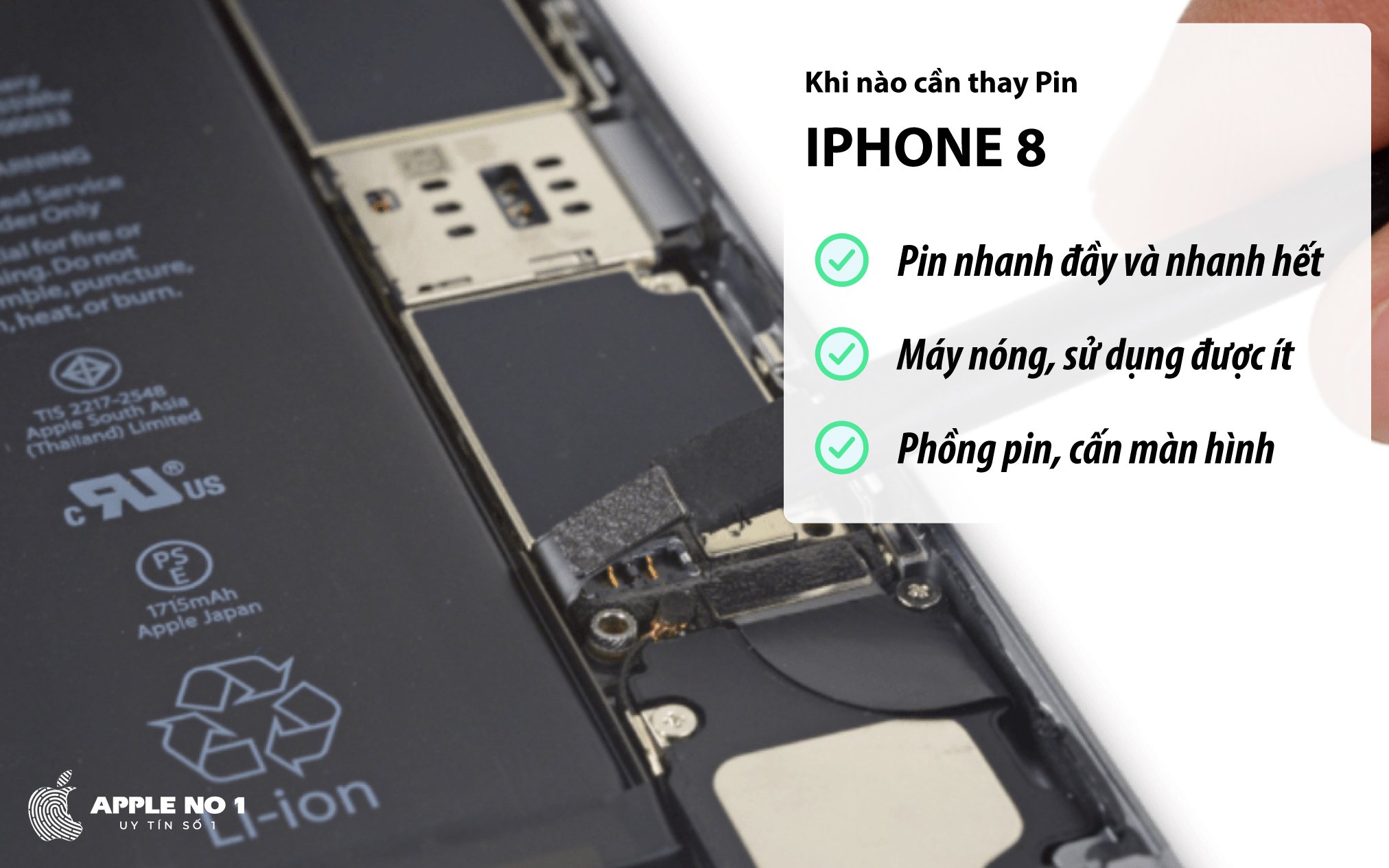 Khi nao can thay pin iPhone 8