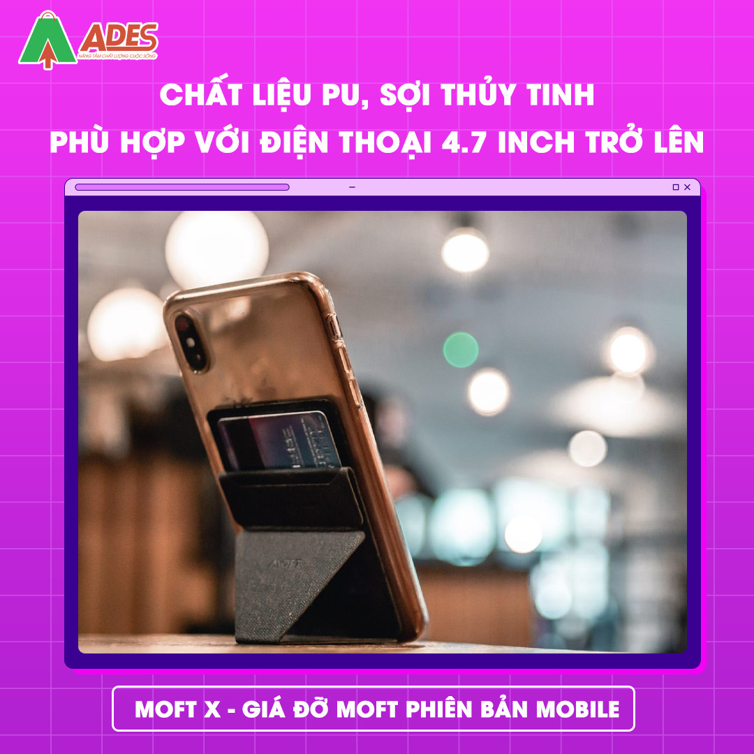 MOFT X - Gia do MOFT phien ban Mobile chat lieu pu