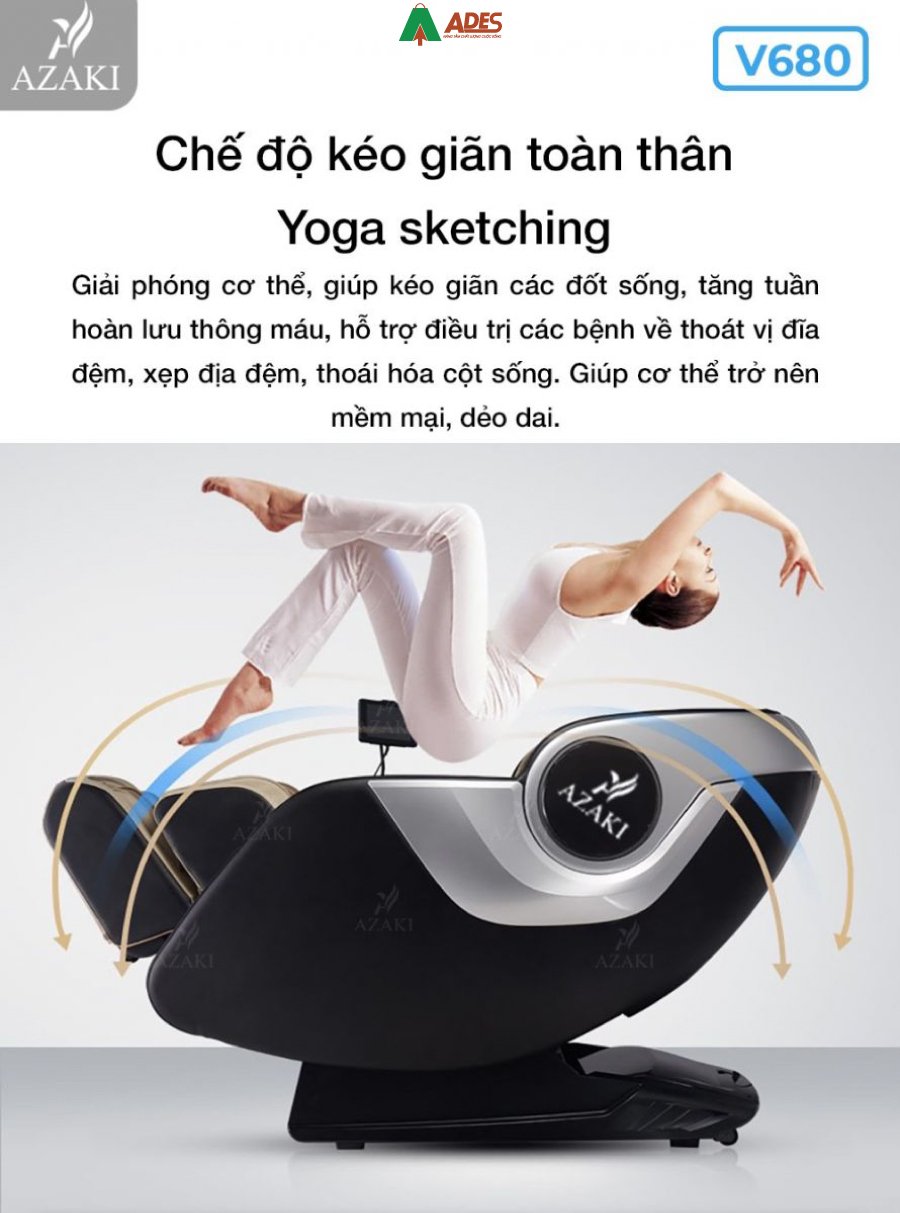 Massage khong trong luc cung Yoga sketching hien dai